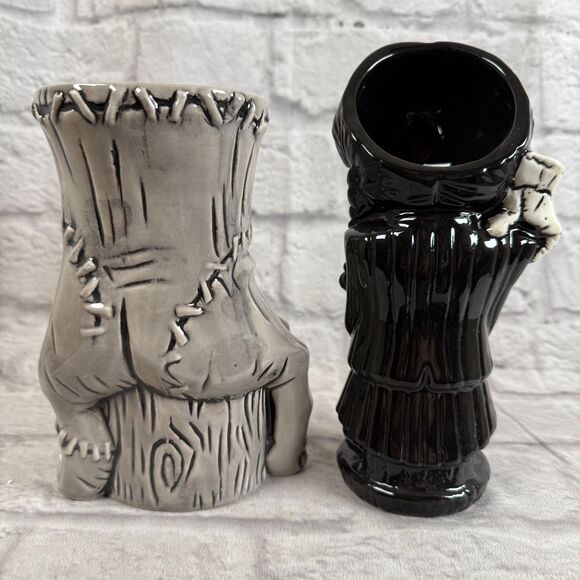 Geeki Tikis Wednesday Addams and Thing Tiki Mugs Jenna Ortega Netflix Show NEW - Picture 4 of 11